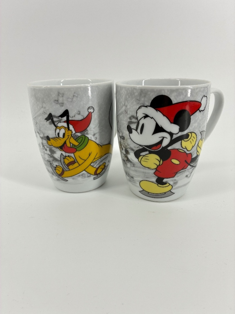 Mickey Mouse & Pluto Disney Holiday Christmas Mugs